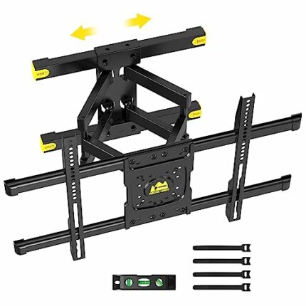 TV Wall Bracket Mount Swivel FORGING MOUNT Adjustable Sliding Moveable Full Motion TV Mount Extendable Tilt Heavy Duty TV Bracket for 37-75 inch