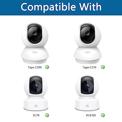 HOLACA Camera Wall Mount Holder Stand Bracket Compatible with TP-Link Tapo C200/ C210/ TP-Link Tapo Pan/Tilt WLAN IP Camera Surveillance Camera,