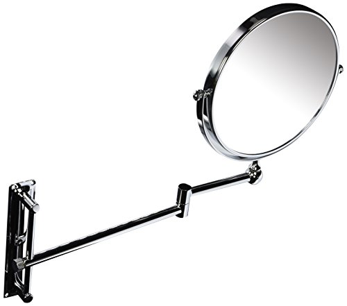 Danielle Creations Adjustable Wall Mounted Chrome Mirror x 10 Magnified 20cm