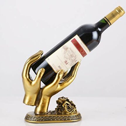 ZYZMH Creative Wine Cabinet Decoration Wine Rack Wine Bottle Shelf Resin Personality Decoration