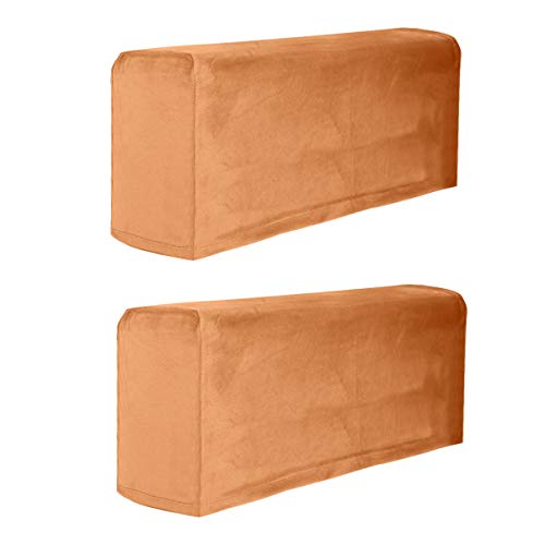 BESPORTBLE Couch Arm Protectors Elastic Cover 2Pcs Polyester Sofa Armrest Cover Stretch Elastic Armrest Protector Slipcover Couch Armchair Cover