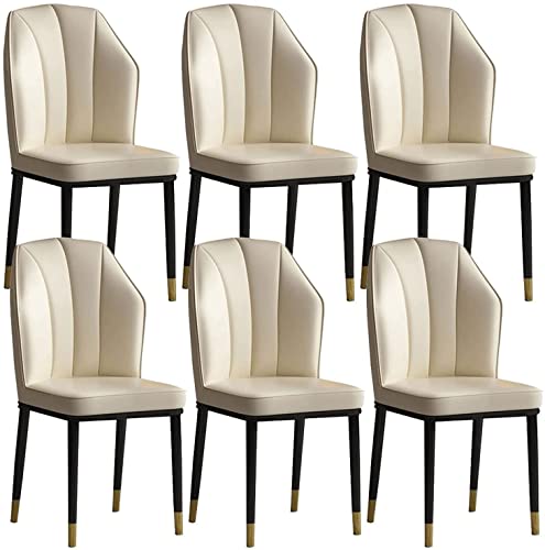 dining chair Office Reception Chairs Business Dining Chairs Set Kitchen Dining Chairs Set of 6 Modern High Back Soft Seat Kitchen Living Room Cha
