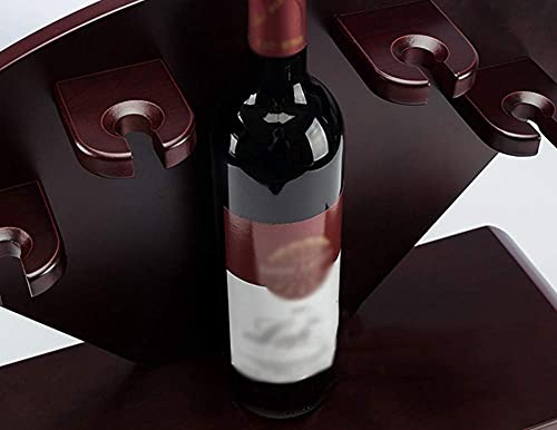 NEOCHY Classical Vintage Solid Wine Rack Decoration, Fan Shaped Wine Rack Wine Shelf Creative Goblet Rack