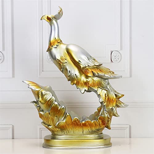 LUKEO Gold blue phoenix wine rack wine bottle handicraft bottle rack champagne rack wine rack ( Color : D , Size