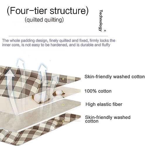 Mattress topper Folding Soft Mattress Bedding Single Double Foldable Mattress Student Mattress Cool Breathable Fluffy Soft Mattress (Color : A, S
