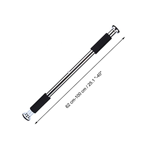 Pull Up Bar, Adjustable Chin Up Bar 62-100cm Multipurpose Indoor Gym Pull Up Bar with Cushioned Foam Grips for Home Gym Exercise Maximum Load 100