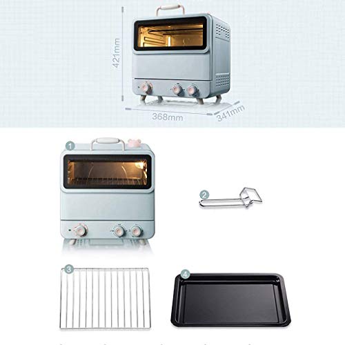 AIQMML Oven 20L Toaster Oven, Multi-Function Stainless Steel Finish with Timer - Toast - Bake - Broil Settings, Natural Convection - 1200 Watts o