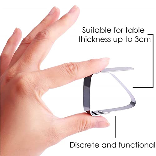 Menmamenma 12 Pack Tablecloth Clips Stainless Steel Adjustable Table Cloth Clip Outdoor and Indoor Table Cover Clamps Holder for Outside Party Pi