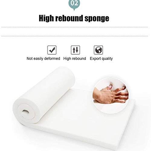 FGHOEV Makeup Stool, Upholstered Vanity Footstool Side Table Seat Dressing Chair with Golden Metal