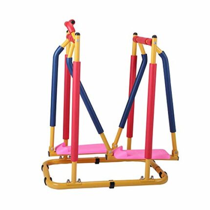PDKJNID Kids Air Trainer Fun fitness equipment Children's fitness exercise equipment, Elliptical glider outdoor cross machine,Soft foam handle
