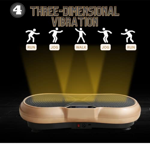 Cheery Whole Body Vibrating Platform with Balance Straps | Vibration Plate Exercise Machine | Easy Exercise Equipment at Home, Full Body Workout