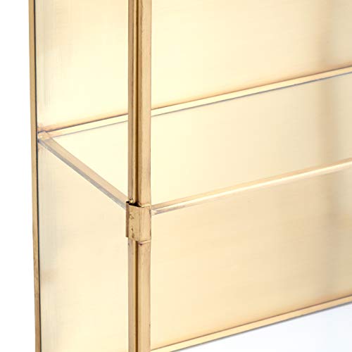 House Doctor Cabinet Glass, Brass, 35 x 15 cm