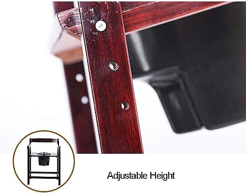 CNAOHGHN Portable Toilet Chair for Elderly Toilet Positioning Stool - Portable Lodging House 3 Height Adjustment 551lbs Bearing Capacity Chair wi