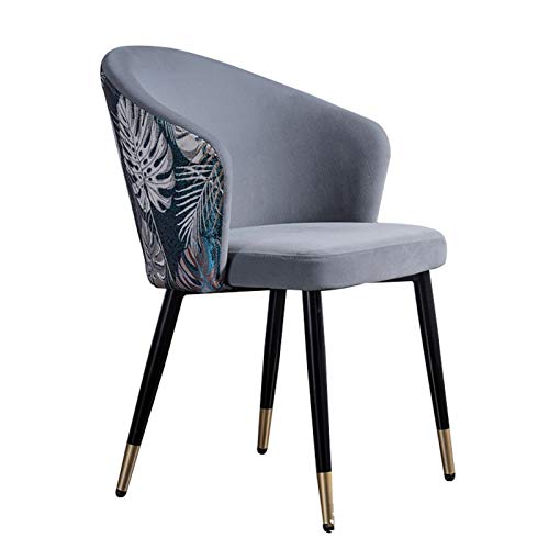 Modern Kitchen Dining Room Chairs Dining Chairs Velvet Living Room Armchair With Black Steel Legs Velvet Seat And Backrests Dining Chair (Color :