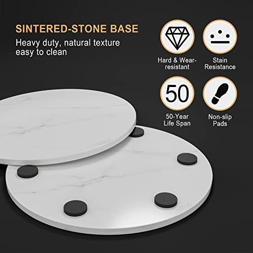 RRG Coat Rack Stand, Metal Coat Tree with Heavy Base 8 Welded Hooks Coat Stand for Entryway, Hall, Bedroom, Corner, Office 67” (Gold)