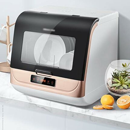SKREOJF Small Portable Dishwashers Mini Automatic Compact Tabletop Dishwasher,suitable for Various Kitchens