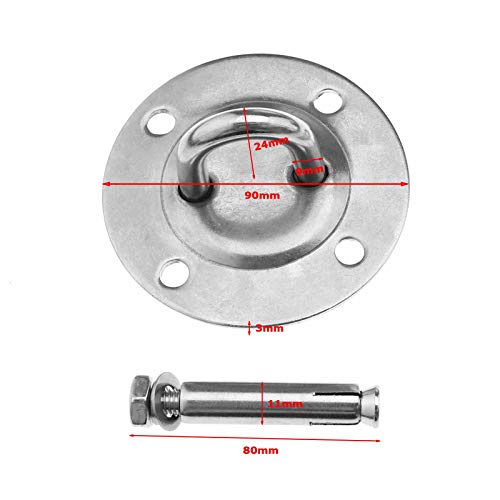 OTOTEC 2 Pair Hammock Swing Camping Ceiling Hooks Yoga Hanging Hook Set for Indoor Outdoor Ceiling Hanger