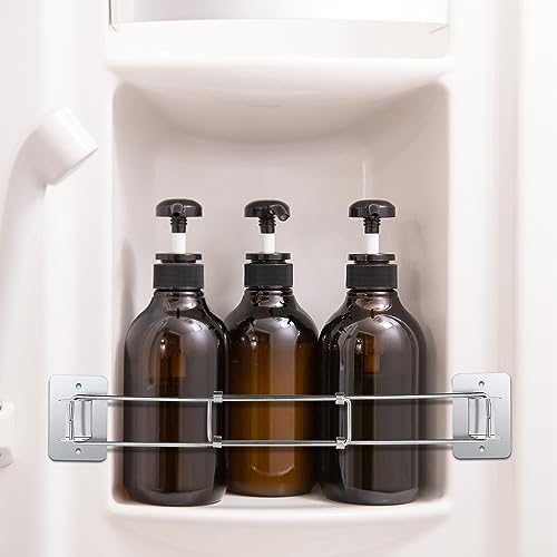 RV Bathroom Corner Storage Bar, Stainless Steel RV Camper Travel Trailer Bathroom Shower Corner Storage Bar RV Bathroom Accessory RV Accessory fo