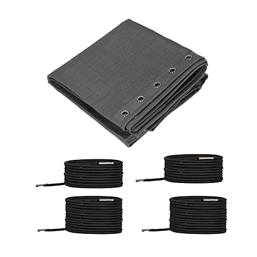 PATIKIL Gravity Chair Replacement Fabric, Anti-Gravity Chair Cloth Recliners Repair Tool Kit with with Cord Lace for Patio Outdoor, Gray