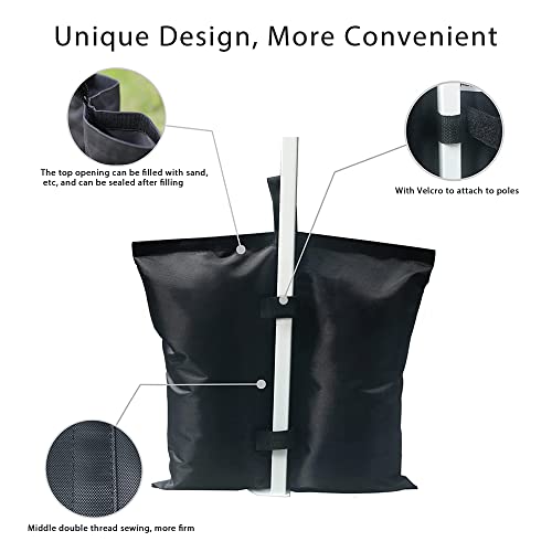 Gazebo Sand Weight Bags, Gazebo Weights, Industrial Grade Heavy Duty Double-Stitched Sand Weight Bags for Pop up Canopy Tent Sun Shades & Pop Up