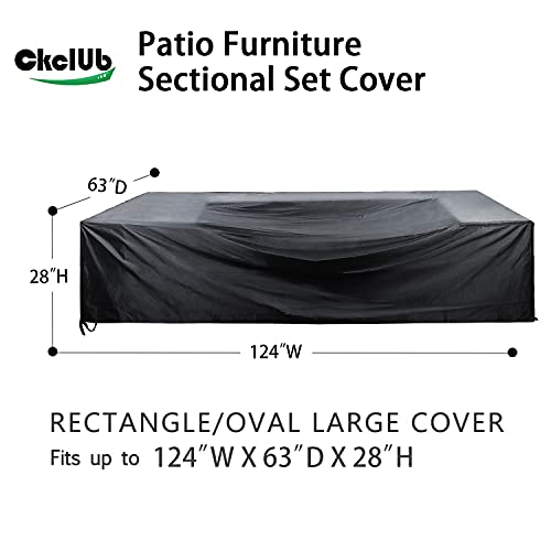 Patio Furniture Set Cover Outdoor Sectional Sofa Set Covers Waterproof Outdoor Dining Table Chair Cover 315cm