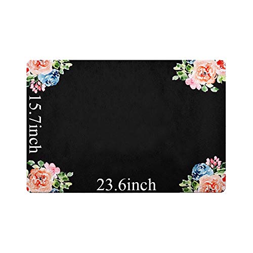 LuckyChu Funny Ring Bell Pull Weeds Until Someone Answers Floor Mat Rug Non Slip Entrance Indoor Outdoor Bathroom Kitchen Home Doormat Rubber 23.