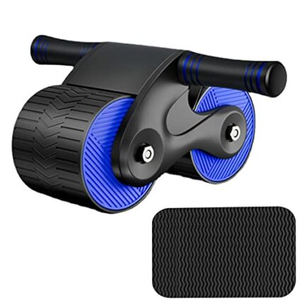 Automatic Rebound Abdominal Wheel,ABS Roller Wheel with Knee Mat,Abdominal Exercise Wheel for Abdominal And Core Strength Training,Non-slip Wheel