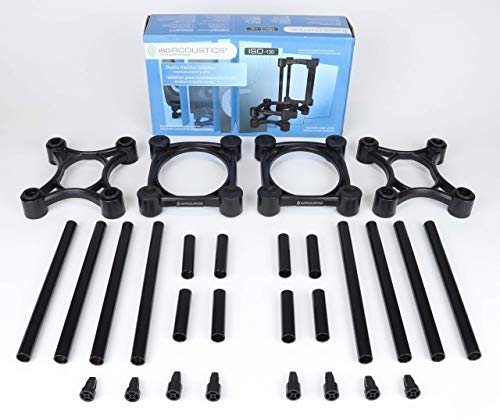 IsoAcoustics Iso-Stand Series Speaker Isolation Stands with Height & Tilt Adjustment: Iso-130 (13 x 15.2 cm) Pair