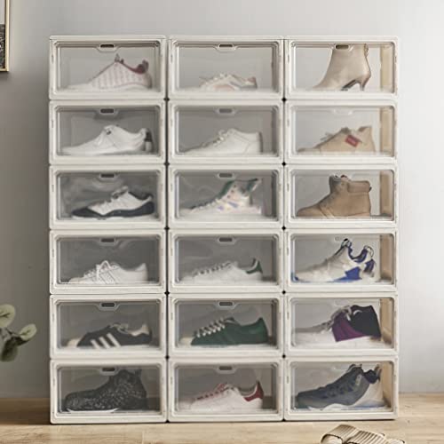 SDFGH Shoe Box Drawer Dormitory Shoe Organizer Shoe Cabinet Folding Space Saving Shoe Cabinet (Color : Argento, Size : 27 * 20 * 37.5cm)
