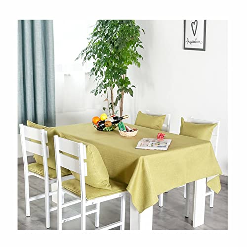 EHOMERY Table Cloth Girls Outdoor Tablecloth Clips For Wind Simple Solid Color Table Clothes Long Rectangle Tablecloth Polyester Cotton Linen Gra