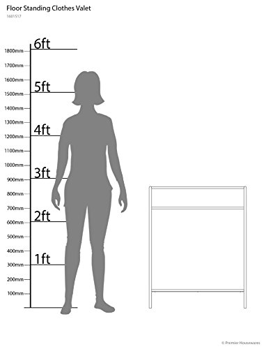 Premier Housewares Chrome Floor Standing Towel Stand - Silver