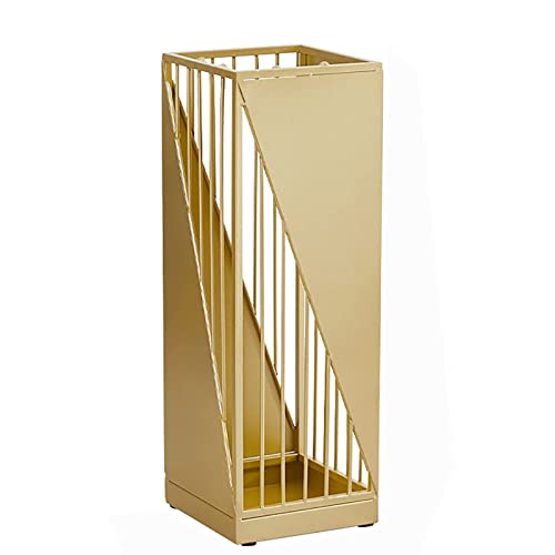 FBITE Umbrella Stands,Nordic Creative Style, Rust Proof Umbrella Rack with Drip Tray and Hooks, for Bars Apartment Patio Dorm Room Hallway/White