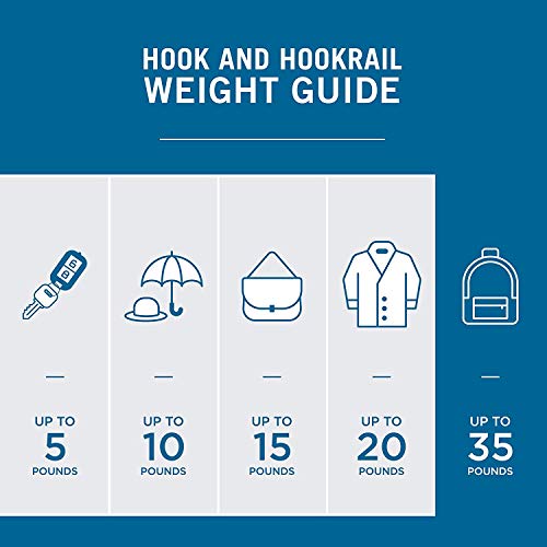 Liberty Hardware 165541 Coat Rack, 27-Inch, Wall Mounted Coat Rack with 6 Decorative Hooks, Soft Iron and Cocoa