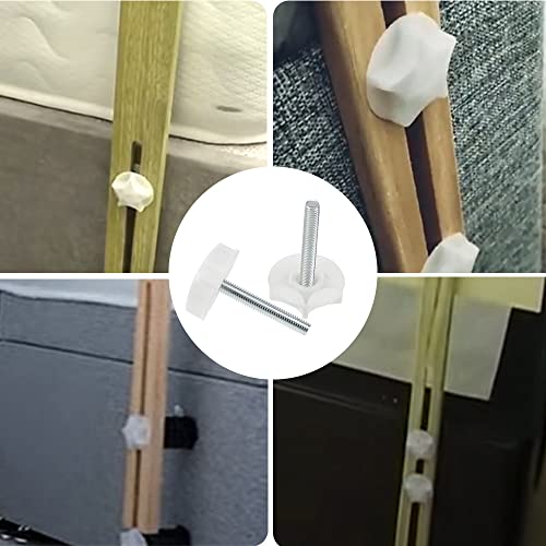 PLCatis Headboard Bolts M8 x4 Headboard Fixings Easy Fit Headboard Screws And Washers Strong Hold Bed Headboard Bolts Fittings for Divan Bed UK P