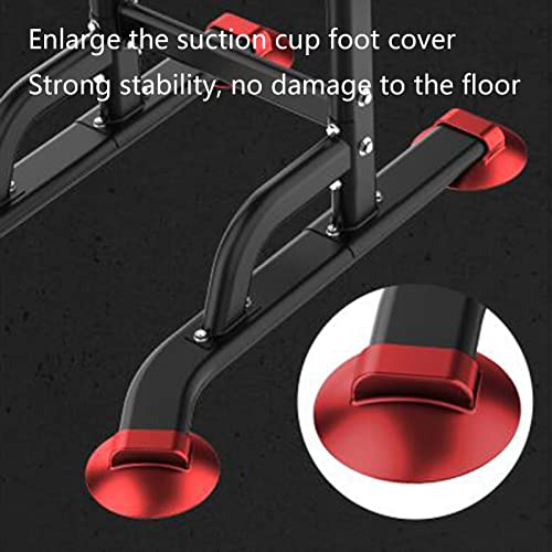 HOBEKRK Strength Training Pull-Up Bars Dip Stands Dip Station Gym Slim Heavy Duty Dip Bars Pull Ups at Home Chin Up Bar Single Parallel Bars Mult