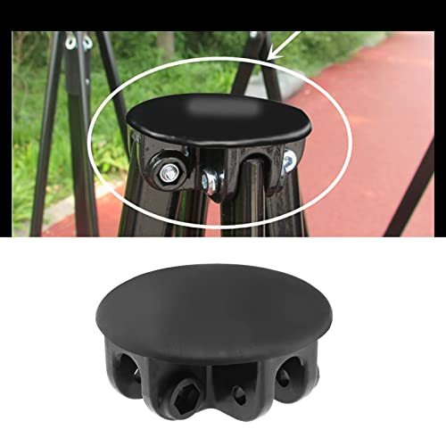 ECSiNG 4-Way Roof Centre Bracket Canopy Connector Joint for Gazebo Tent Circular Apex Bracket Gazebo Tent Replacement Accessories Plastic Black