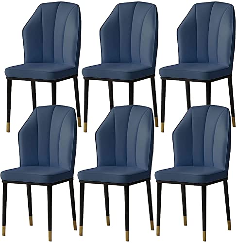 dining chair Office Reception Chairs Business Dining Chairs Set Kitchen Dining Chairs Set of 6 Modern High Back Soft Seat Kitchen Living Room Cha