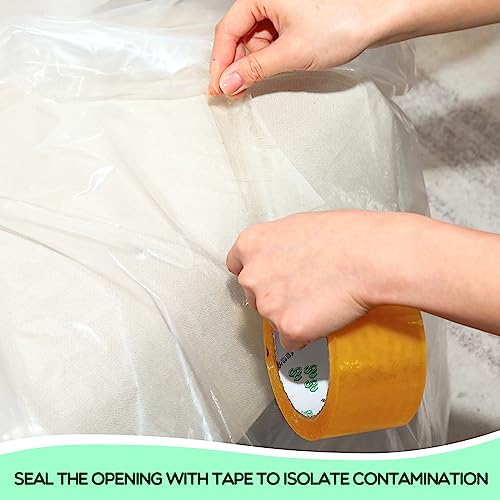 Fulmoon 10 Pcs Queen Size Mattress Bags for Moving 4 Mil Mattress Storage Bag Reusable Mattress Cover for Moving Clear Thick Plastic Mattress Pro