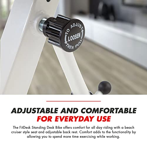 FitDesk Bike Desk 3.0 - Folding Stationary Exercise Bicycle Desk