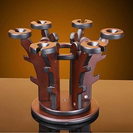 MGWYE Mahogany Creative Chinese Wine Rack African Rosewood Hanging Goblet Rack Wine Glass Shelf Wine Rack Cabinet Decoration