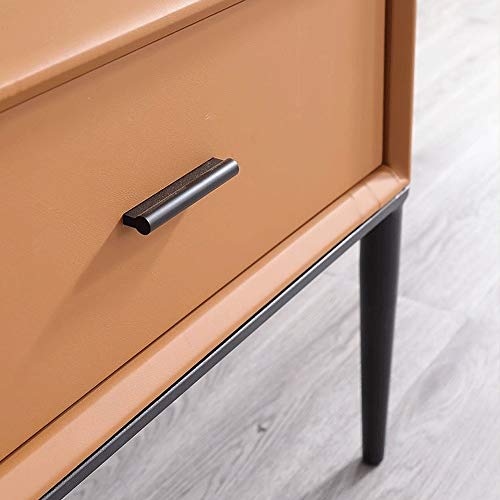 N/A Nordic Minimalist Italian Style Bedside Table Bedroom Furniture Italian Minimalist Bedside Cabinet Light Luxury Side Cabi