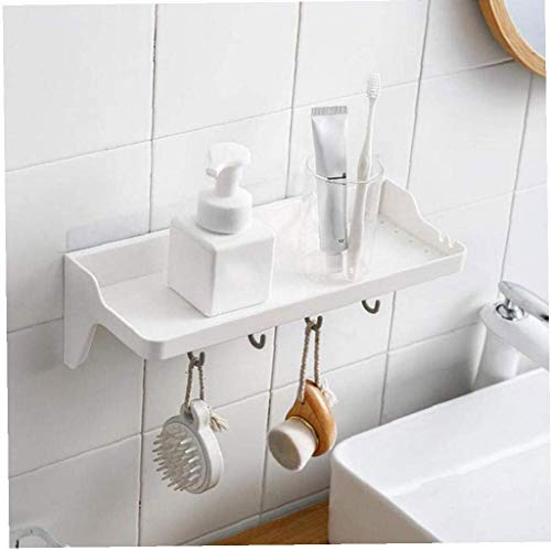 N/A Towel rack - Towel Bar Single Rod Towel Rack with Hook Wall Mount Bathroom Towel Holder