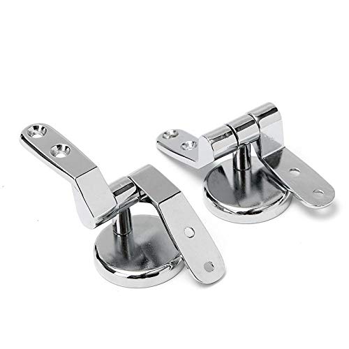 Demachytec Toilet Seat Hinges Replacement,Toilet Seat Fittings Chrome Finished Toilet Seat Hinge Fixings, Toilet Seat Hardware for Most Toilet Se