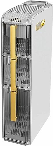 Bathroom Floor Storage Cabinet Slim Narrow Storage Drawer Cart Waterproof Storage Tower Bathroom Waterproof Storage Cabinet Side Storage Cabinet