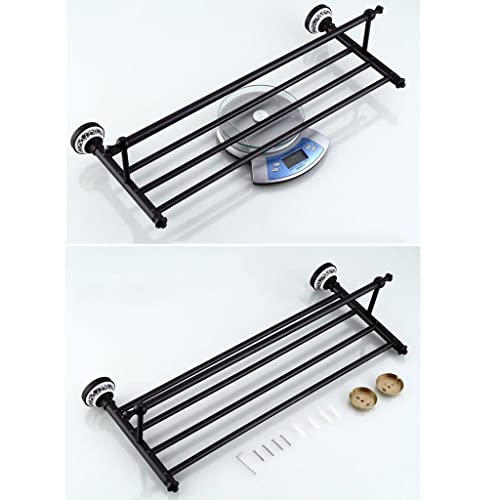 HIGOH Towel Racks,Bathroom Towel Rack Wall Mounted Towel Holder,All Copper Bath Towel Holder,Bathroom Hardware,Retro Towel Rack,Bathroom Rack