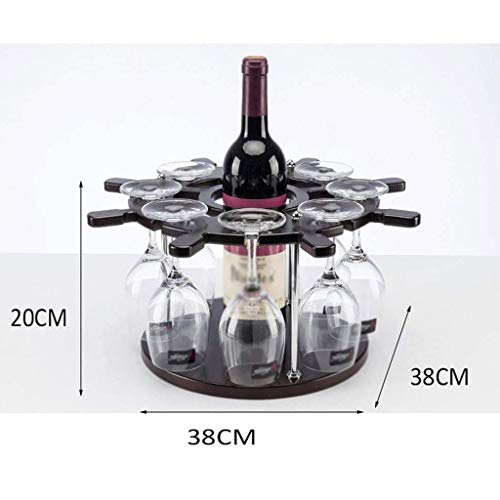 LIUZH Solid Wood Wine Glass Holder, Decorative Goblet Holder Hanging Creative European Wine Glass Holder
