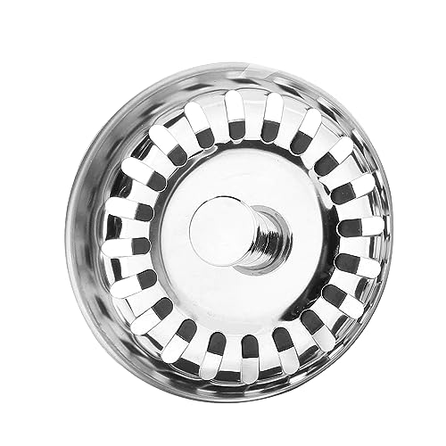 Kitchen Sink Strainer Plug Stainless Steel Thicken for Kitchen Sink, Hole Diameter 78mm
