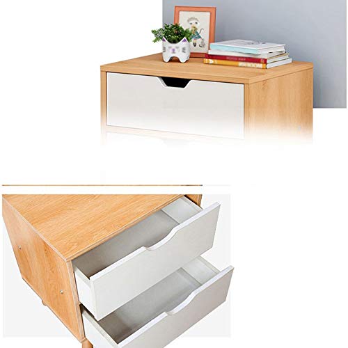 JYDQM Bedroom Bedside Table Locker Side Cabinet Locker, Drawer Small Room Bedside Table Solid Wood Feet