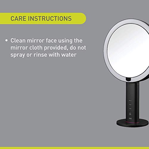 EKO iMira Magnifying Mirror With Light - USB Rechargeable Double Sided LED Magnifying Mirror with Smart Sensor - Advanced Ultra Clear Light Up Ma