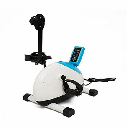 Electric rehabilitation machine, Portable Fitness Mini Exercise Bike, Seniors Motorized Leg and Arm Pedal Exerciser, Under Desk Bike Pedal Exerci